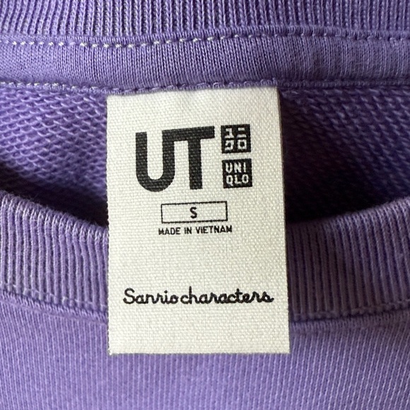 Uniqlo X Sanrio Kuromi Purple Sweatshirt - Picture 3 of 8